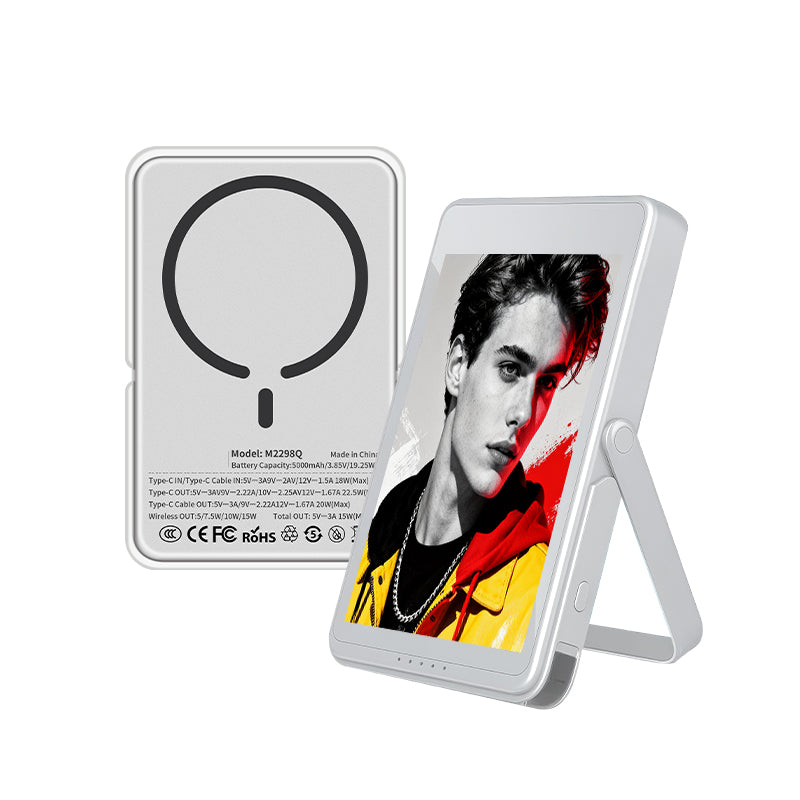 Magnetic AI E-ink Power Bank