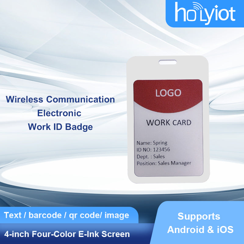 E-Ink screen employee card