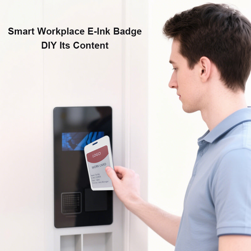 E-Ink screen employee card